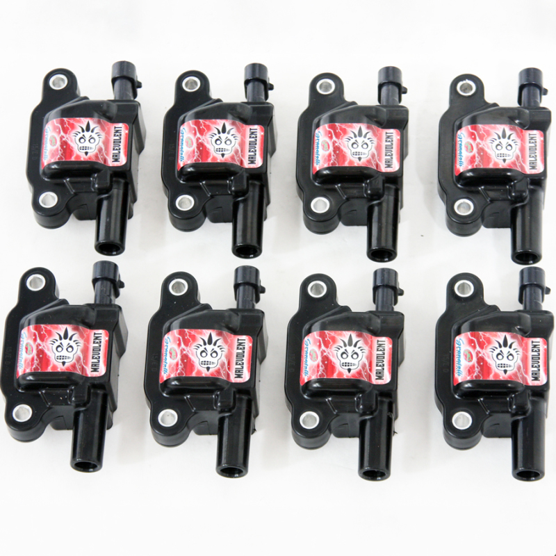 Chevrolet Corvette Ignition Coil Packs - Granatelli Motor Sports - Malevolent Series - Black - `14-`23 Chevrolet Corvette Ignition Coil Packs - Granatelli Motor Sports - Malevolent Series - Black - `14-`23